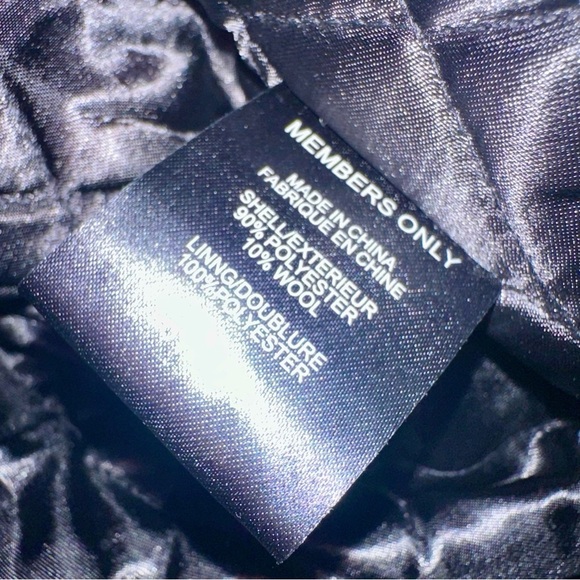 NWT Members Only Fur Collar Black Wool-Blend Double-Breasted Pea Coat Sz Small - Picture 8 of 15